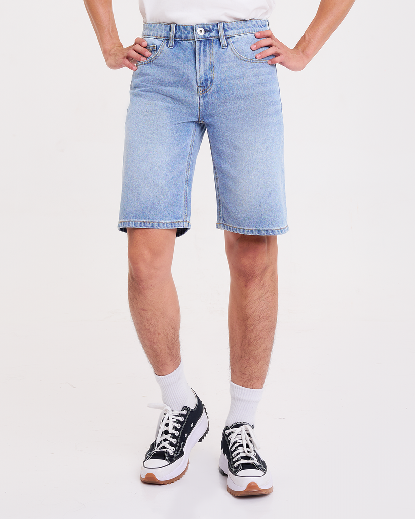 V-SIXTYFOUR-Quần Shorts Nam Dáng Suông. Straight Fit Denim Shorts