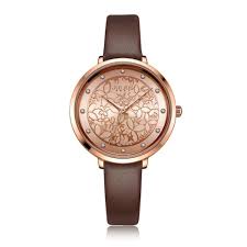 Đồng Hồ Nữ JA-1400B Julius Hàn Quốc Dây Da ( Nâu )