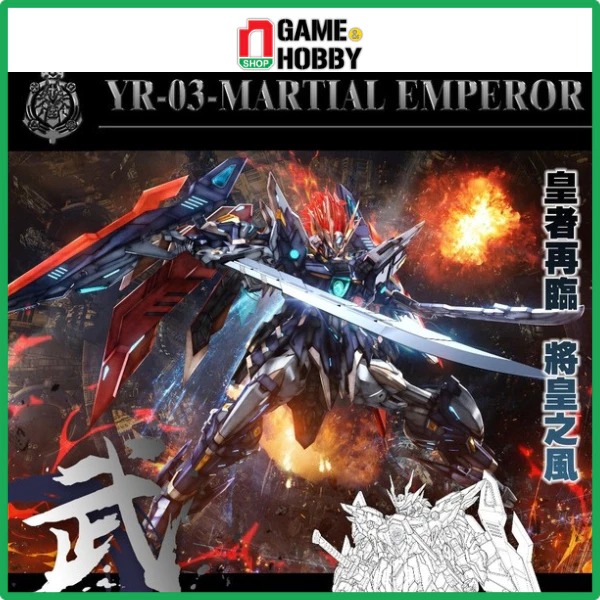 nShop - Mô hình lắp ráp YR-03 Martial Emperor 1/100 - Võ Hoàng - SNAA SP Nova Kích Thước Khoảng 22cm