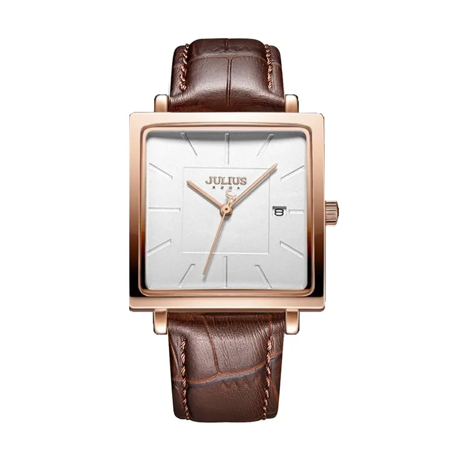 Đồng Hồ Nữ JA-1207B1 Julius Hàn Quốc (Nâu)