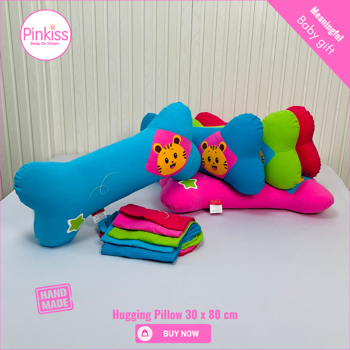 PINKISS-Gối ôm PINKISS Xương Lớn 38x78