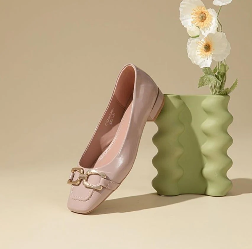 Giày Đế Bằng Gót Vuông Exull Mode 13150047