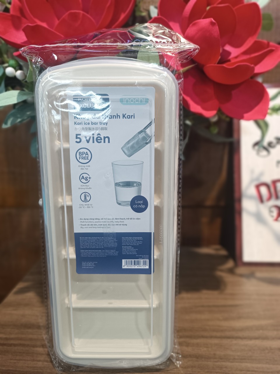 KOHNAN Khay Đá Vuông Có Nắp KOH