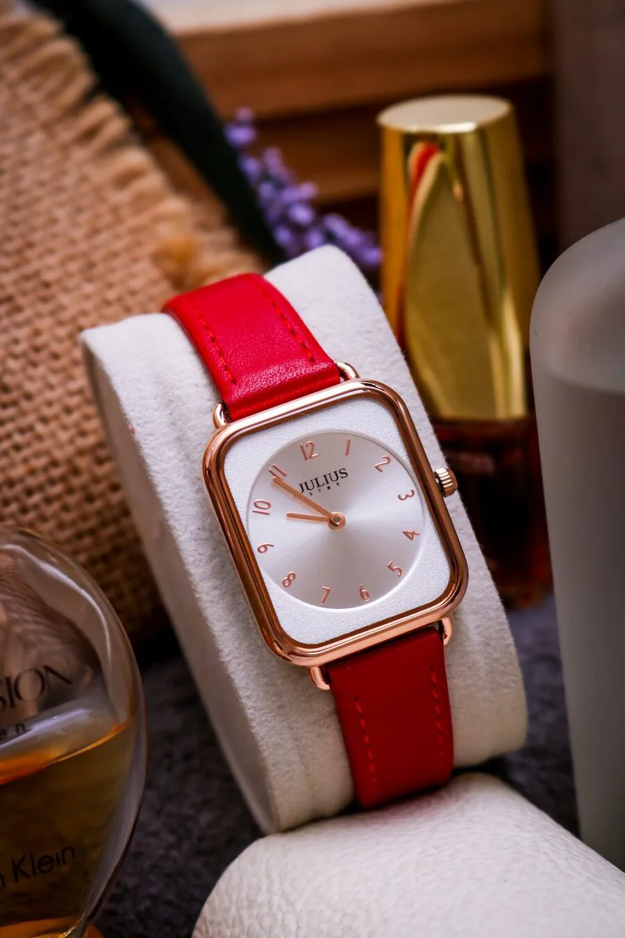 Đồng Hồ Nữ JS-050B Julius Star Kính Saphire Hàn Quốc