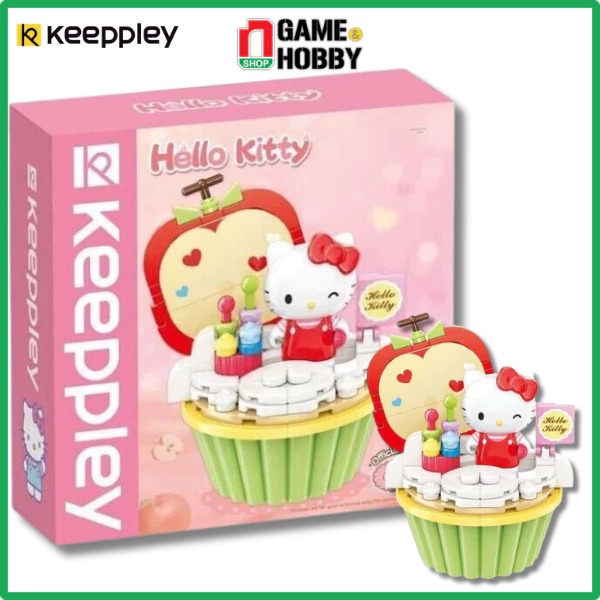 nShop - Keeppley Sanrio Apple Cupcake Hello Kitty K20813 Kích Thước Cao khoảng 11cm