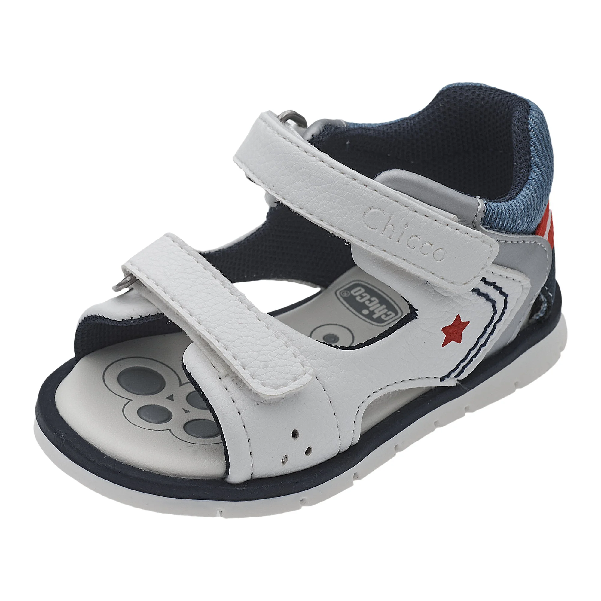 Sandal mát-xa chân bé Chicco Foll màu trắng