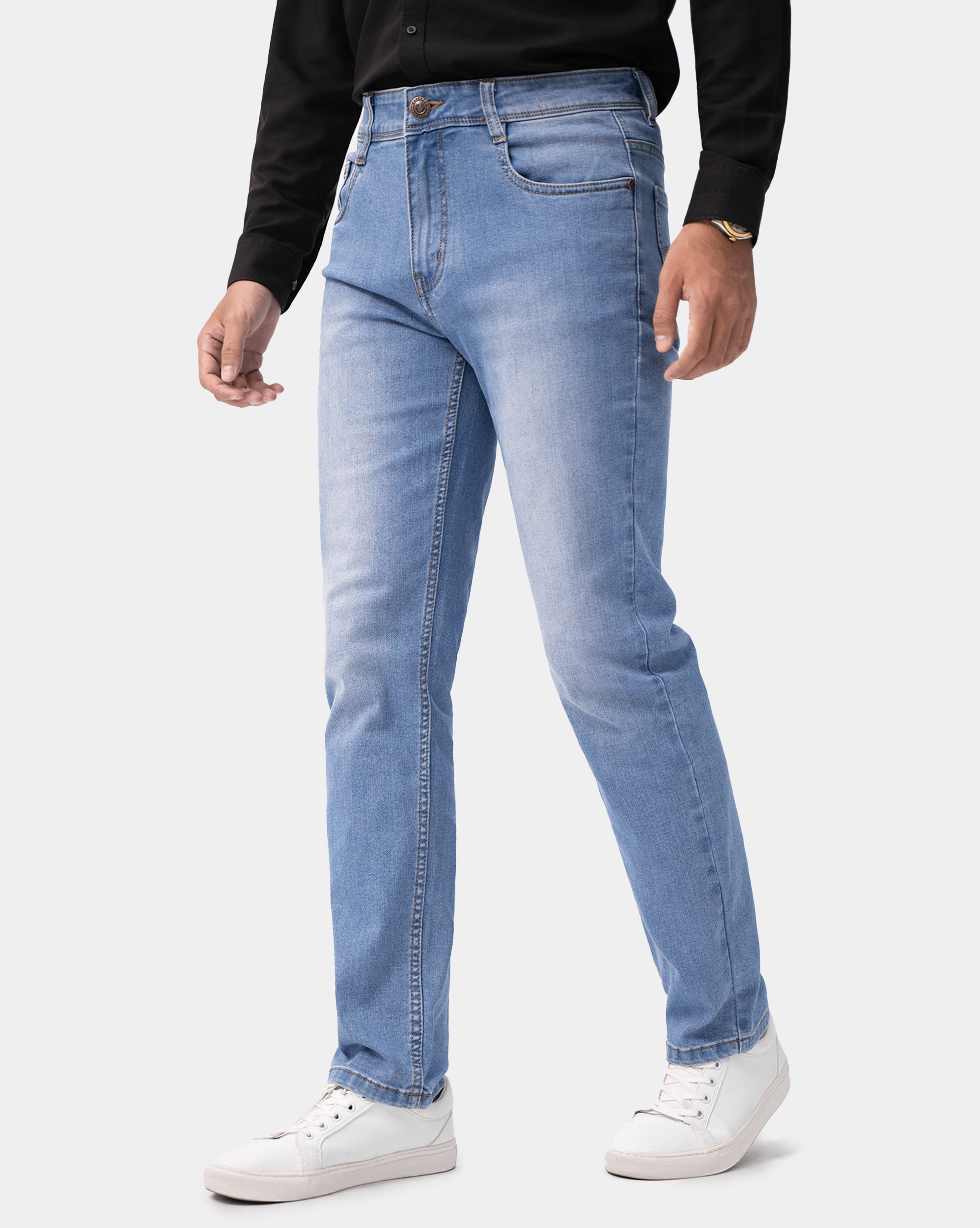 Quần jeans ống suông nam cao cấp 4007A