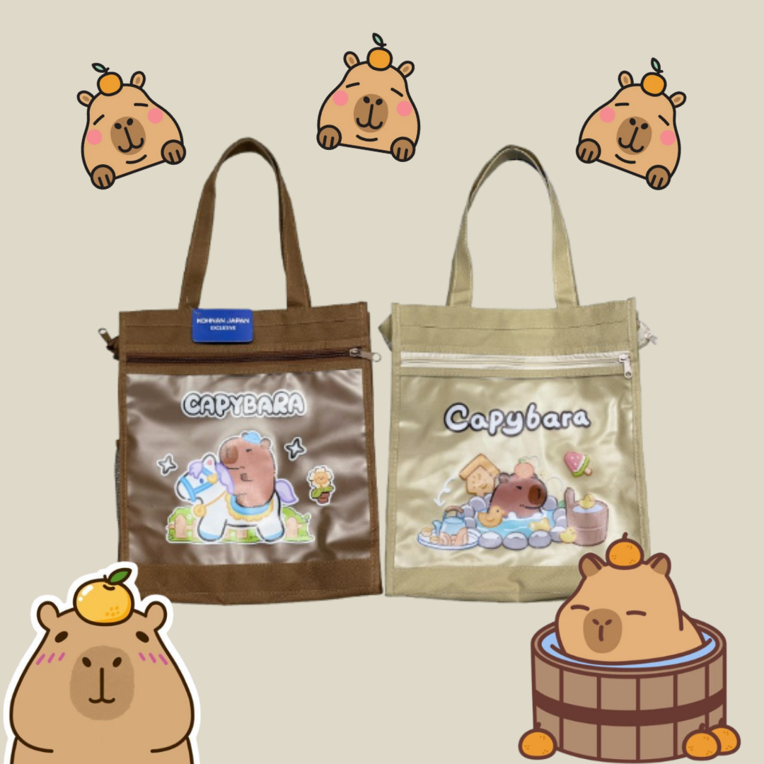 KOHNAN - TÚI VẢI CAPYBARA MÀU NGẪU NHIÊN