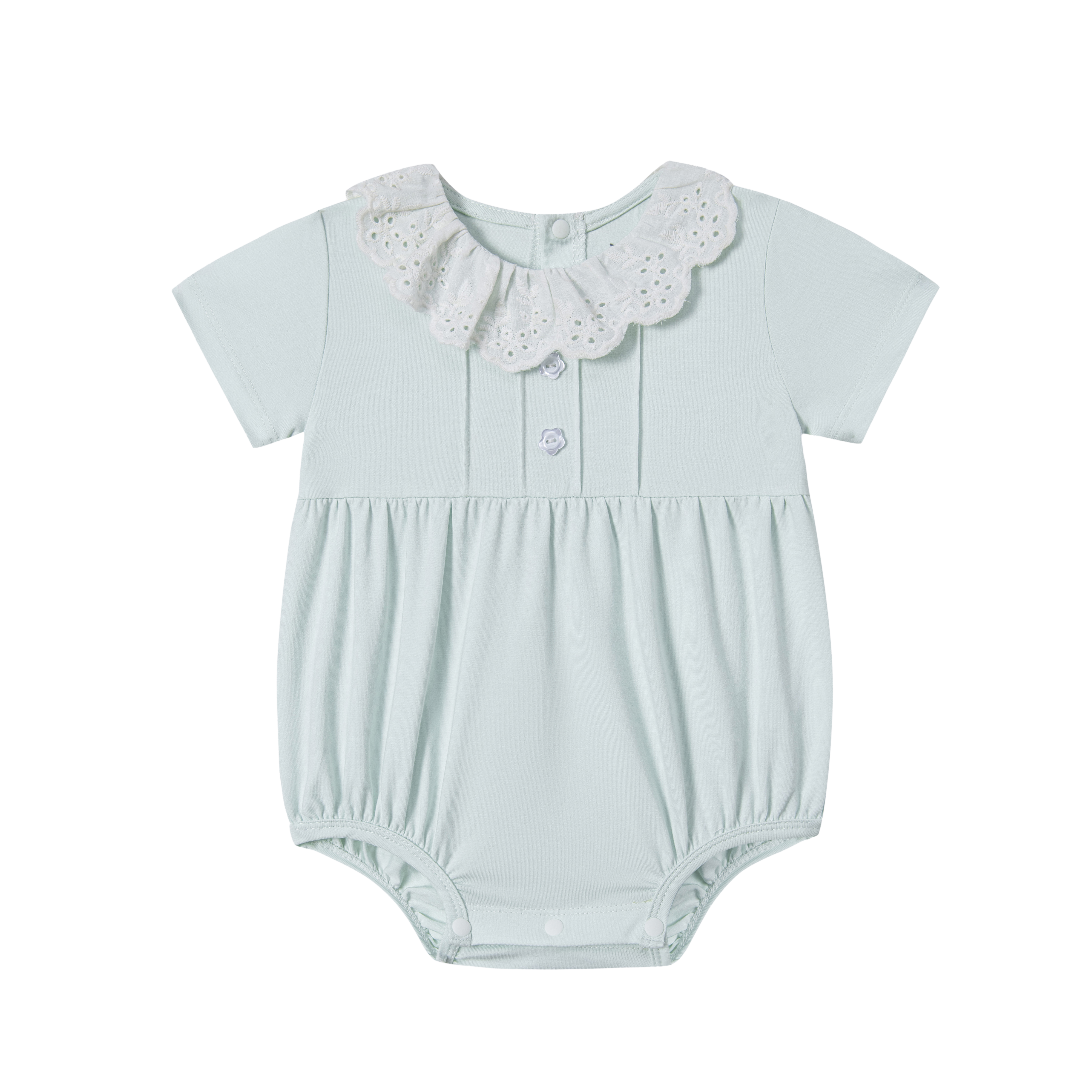 MamanBébé - Body cộc tay La Pomme Bèo nhún cách điệu