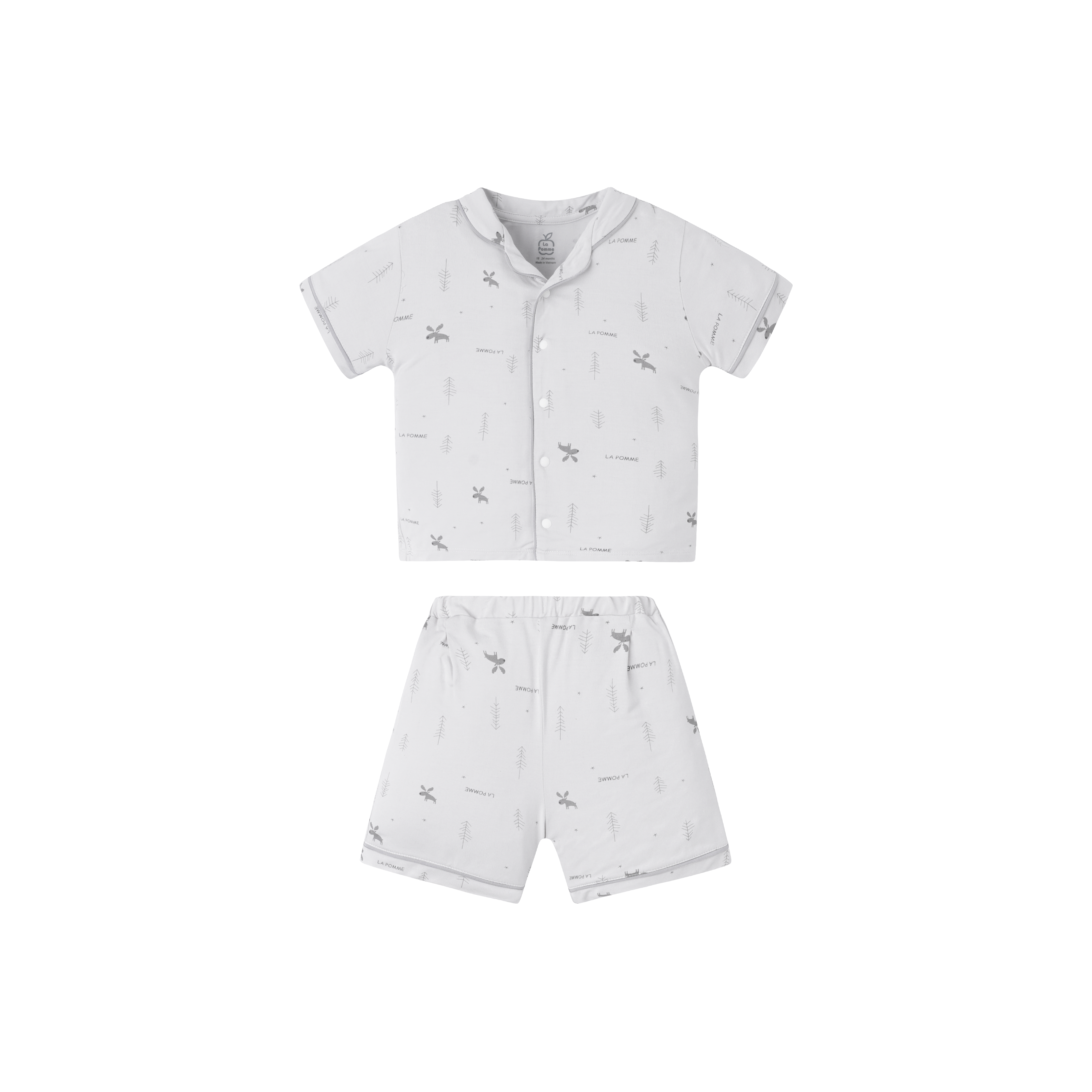 Bộ cộc tay Pyjama La Pomme Hươu nhỏ