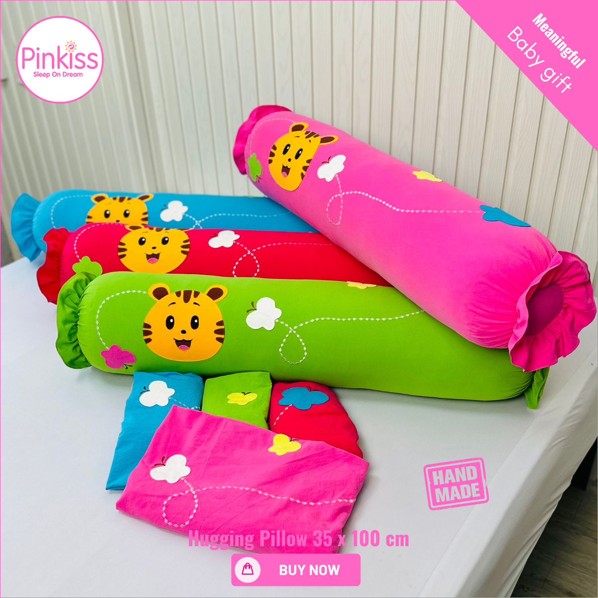 PINKISS-Gối ôm PINKISS 35X100