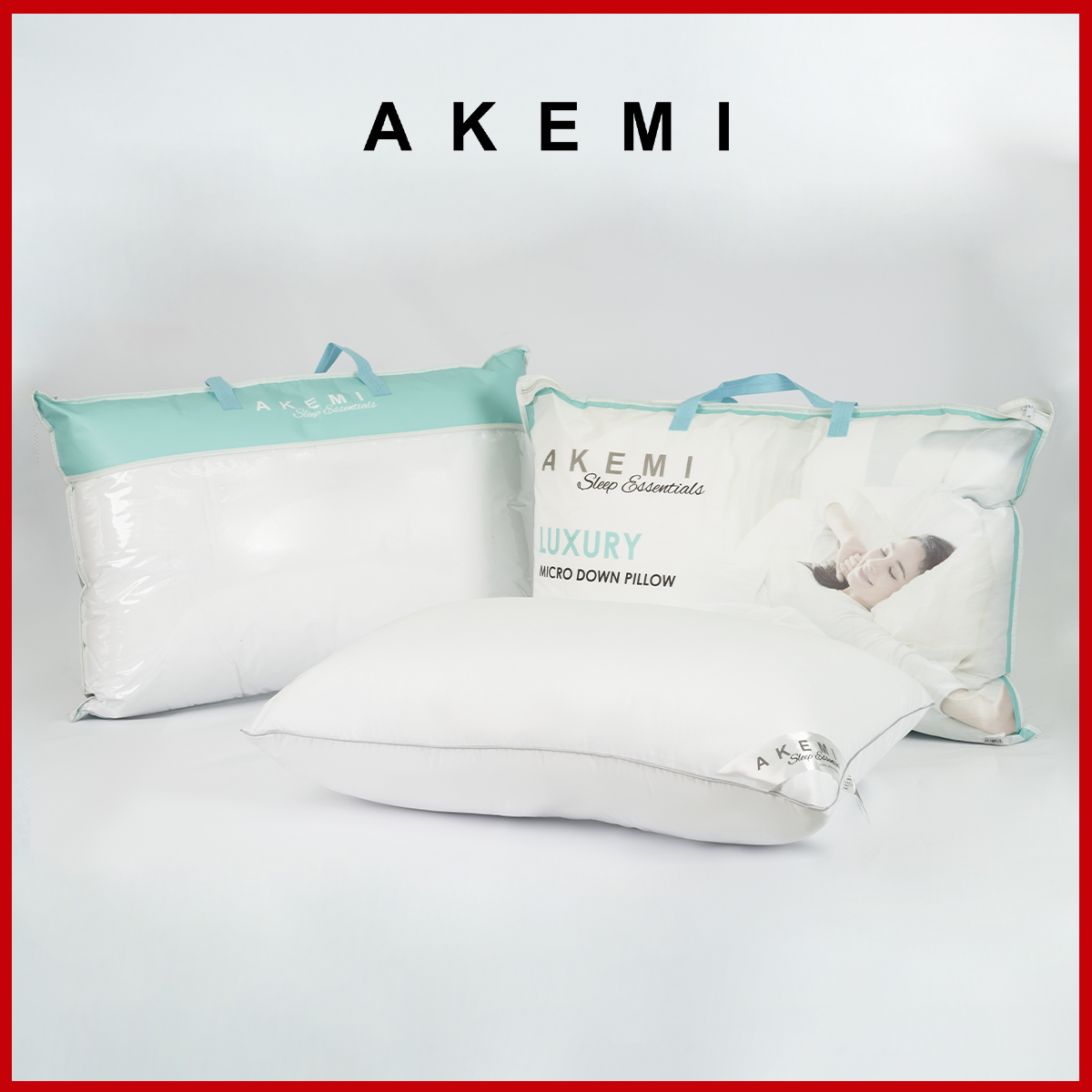 AKEMI - Gối Nằm Akemi Sleep Essentials Luxury Micro Down Plus kích thước 48x73cm