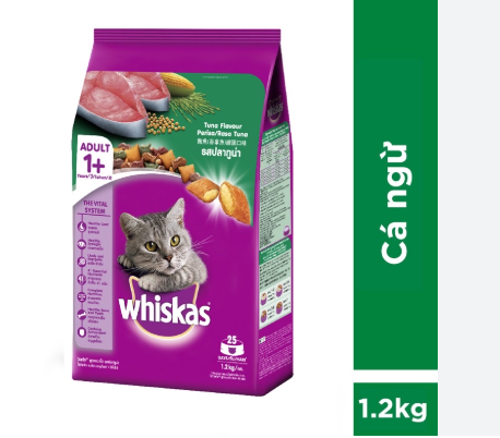 KOHNAN - 035841 Whiskas Mèo Lớn Cá ngừ 1.2Kg