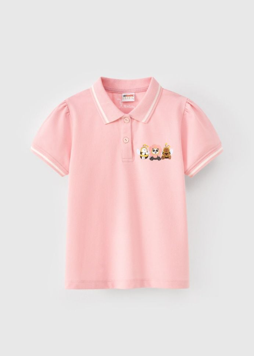 Áo thun Polo ngắn tay bé gái Rabity 101.005