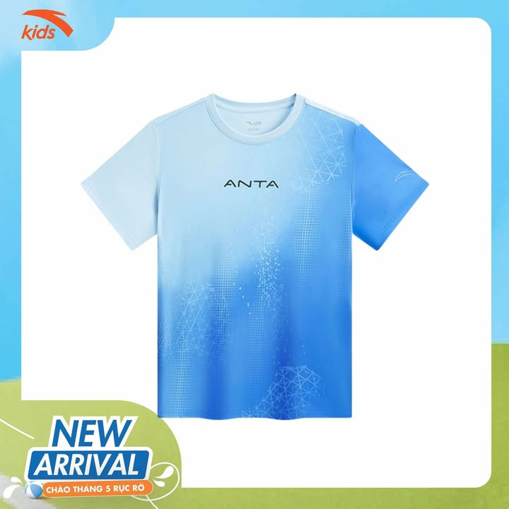 Áo Phông Ngắn Tay Thể Thao Thời Trang Bé Trai Anta Kids Running