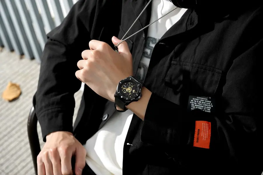 Đồng Hồ Nam JAH-145D Julius Hàn Quốc (Đen)