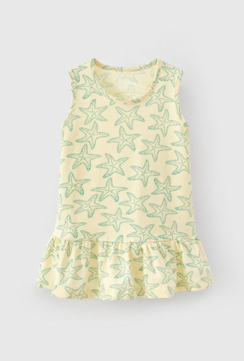 Đầm thun sát nách sao biển bé gái Rabity 952.047