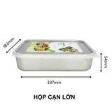 KOHNAN Hộp đựng thực phẩm cạn Inox 2.2L (20819)