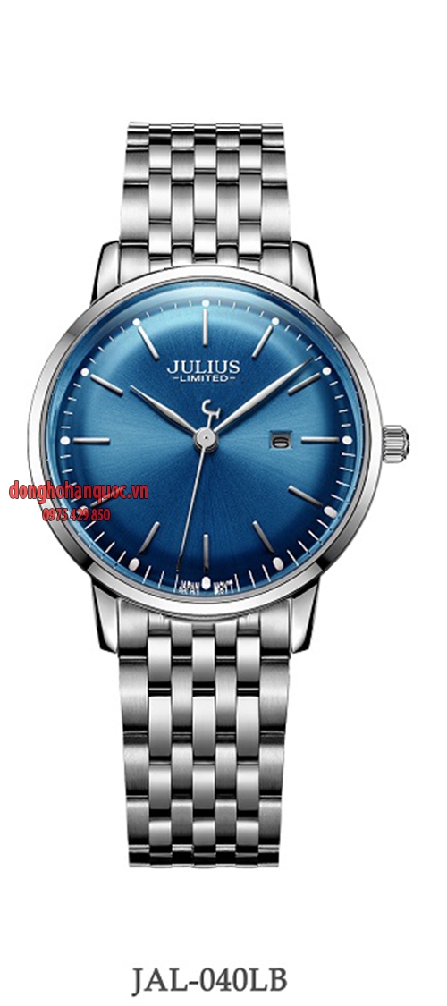 Đồng hồ nữ Julius JAL-040LB dây thép – XANH