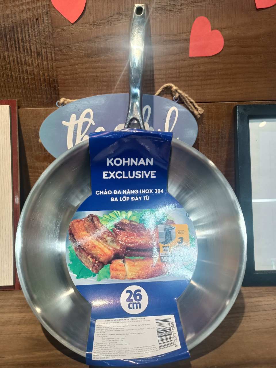 KOHNAN Chảo inox sâu 26cm KOH (6781)