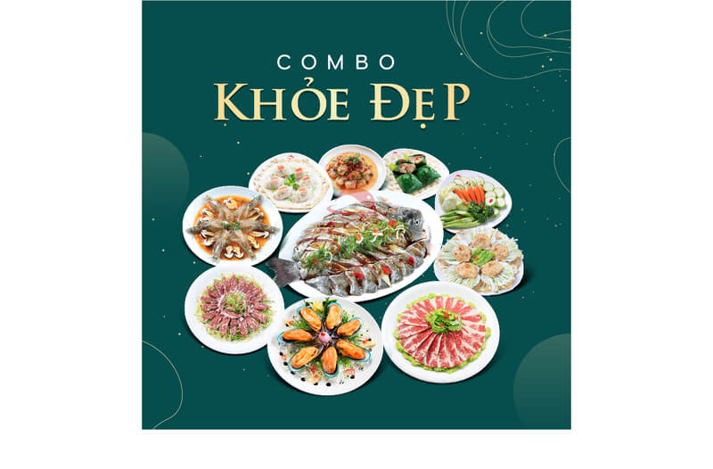 Combo khỏe đẹp nổi bật với nhiều loại hải sản nhập khẩu