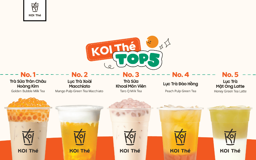 top best 5 seller koi