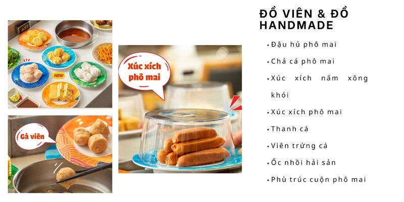 menu kichi kichi: đồ viên và handmade gói pro max