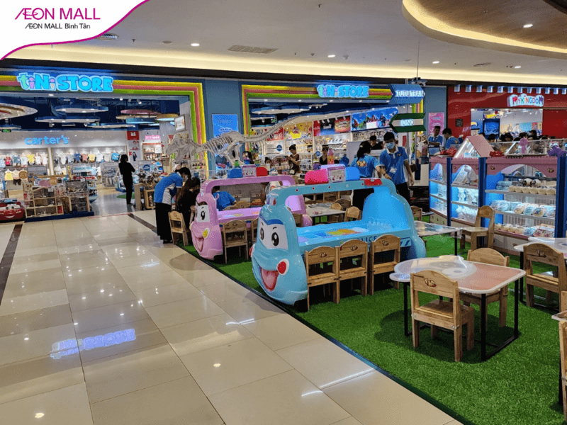 Khu mua sắm, vui chơi dành cho trẻ em tại AEON MALL Bình Tân.