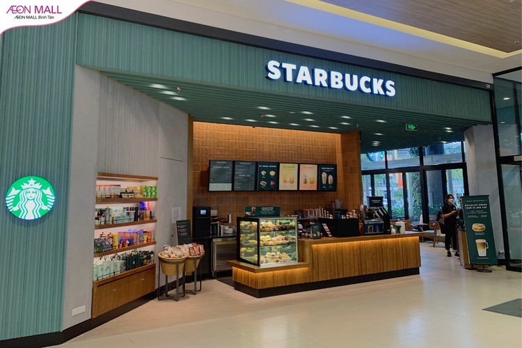 Starbucks AEON MALL Bình Tân là một trong những chi nhánh có không gian đẹp nhất Thành phố Hồ Chí Minh