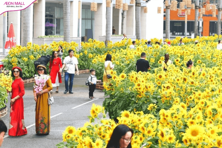 Ánh đèn lung linh trong không gian lãng mạn ngày đầu năm