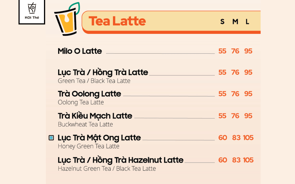 tea latte koi thé