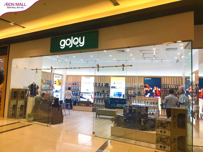 Gian hàng đồ công nghệ, thiết bị điện tử tại AEON MALL Bình Tân.