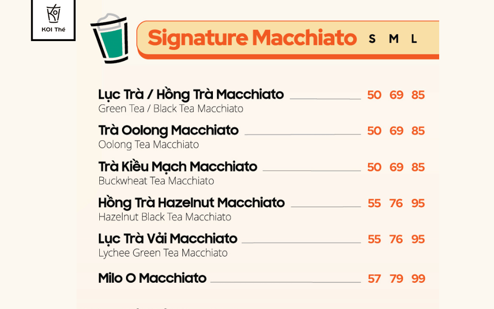 signature macchiato koi thé