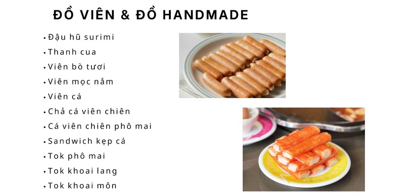 menu kichi kichi: đồ viên và handmade