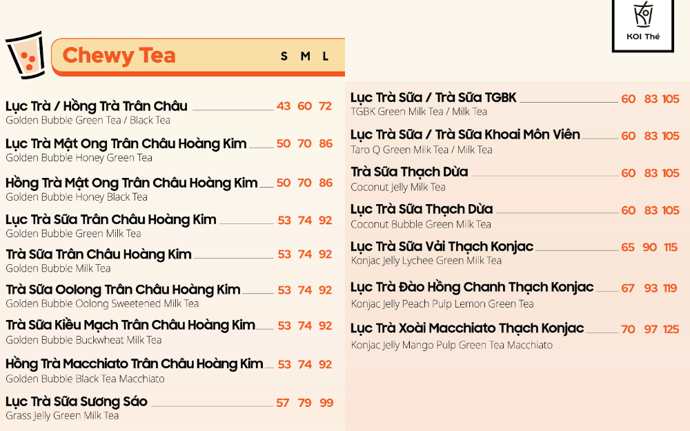 chewy tea koi thé