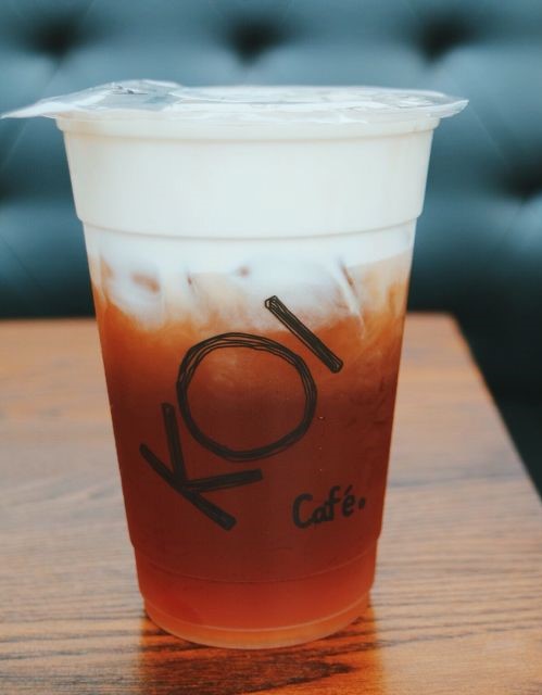 menu koi thé: Hồng Trà Macchiato