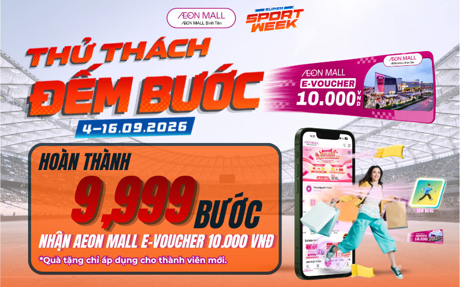 THỬ THÁCH ĐẾM BƯỚC - HOÀN THÀNH 9.999 BƯỚC CHÂN