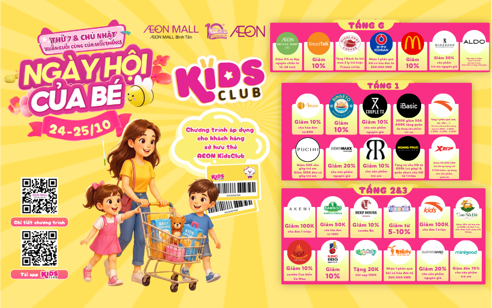 KIDS CLUB - NGÀY HỘI CỦA BÉ