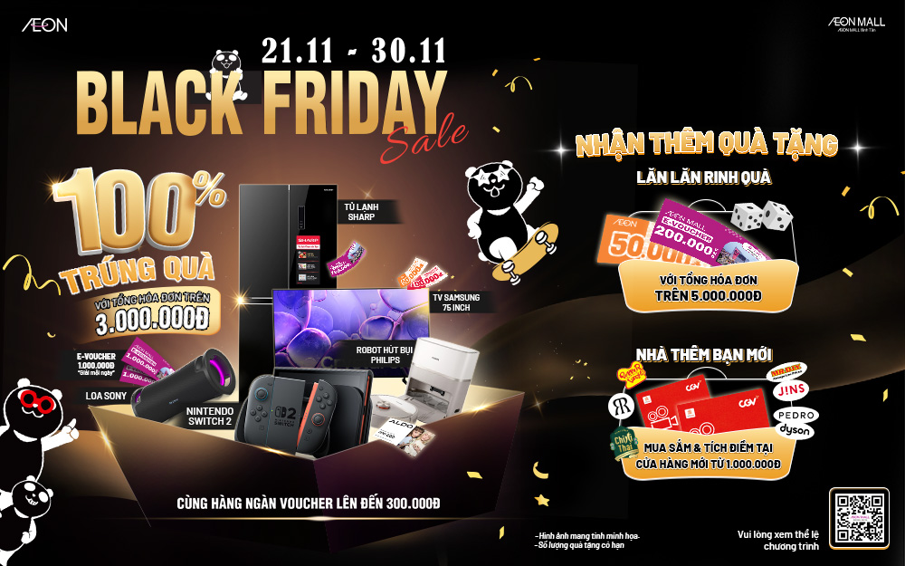 BLACK FRIDAY 2025 - SĂN SALE NGÀY ĐEN TỐI - NHẬN NGAY KHỐI DEAL HỜI