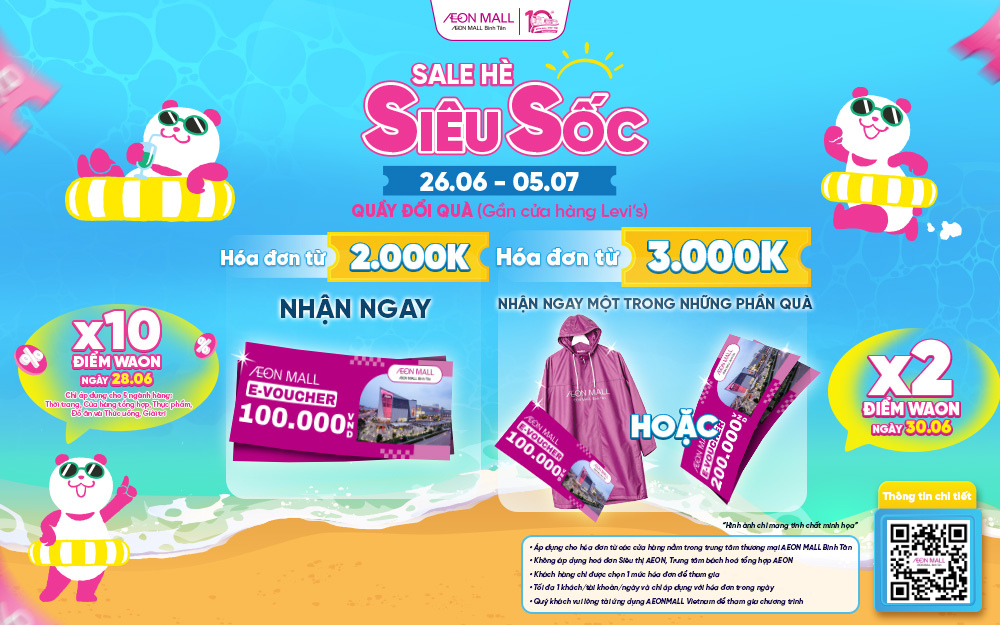 END OF SEASON SALE - SALE HÈ SIÊU SỐC TẠI AEON MALL BÌNH TÂN
