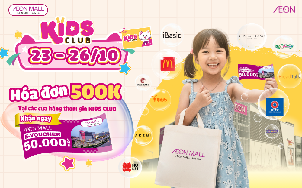 Chương trình ưu đãi KIDS CLUB tháng 10