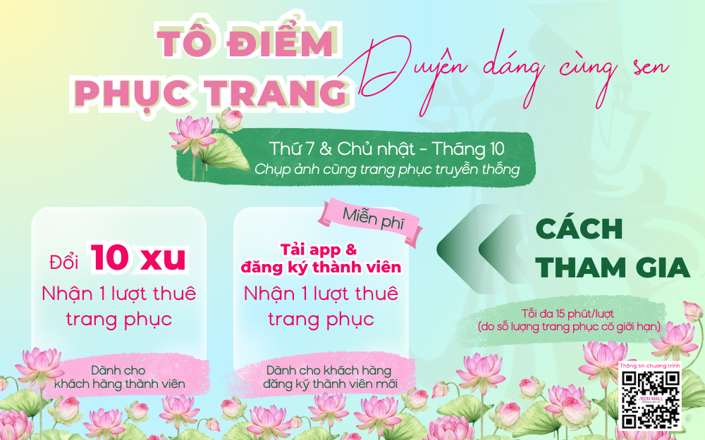 TÔ ĐIỂM PHỤC TRANG - DUYÊN DÁNG CÙNG SEN