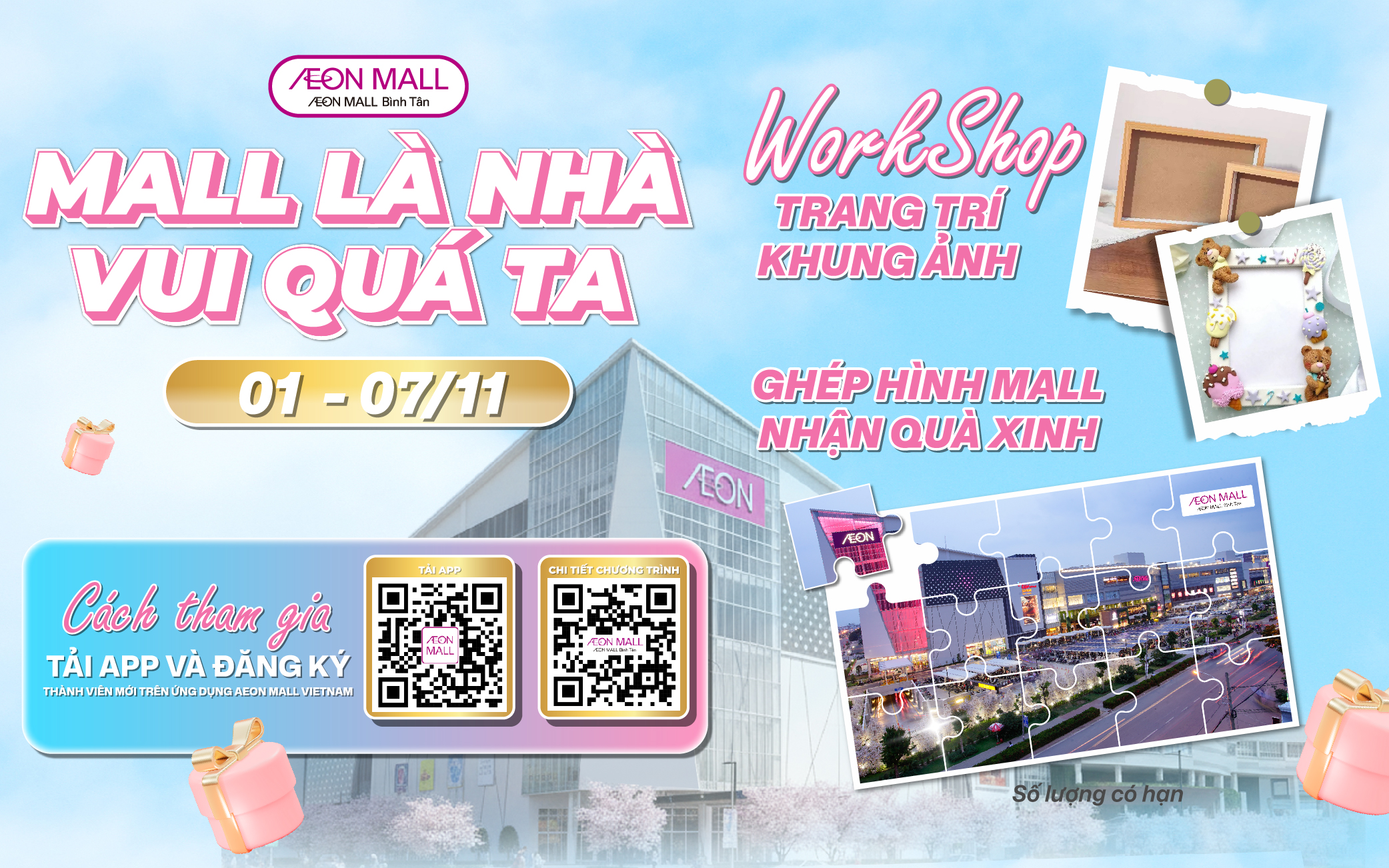 MALL LÀ NHÀ VUI QUÁ NHA - TRANG TRÍ KHUNG ẢNH - GHÉP HÌNH