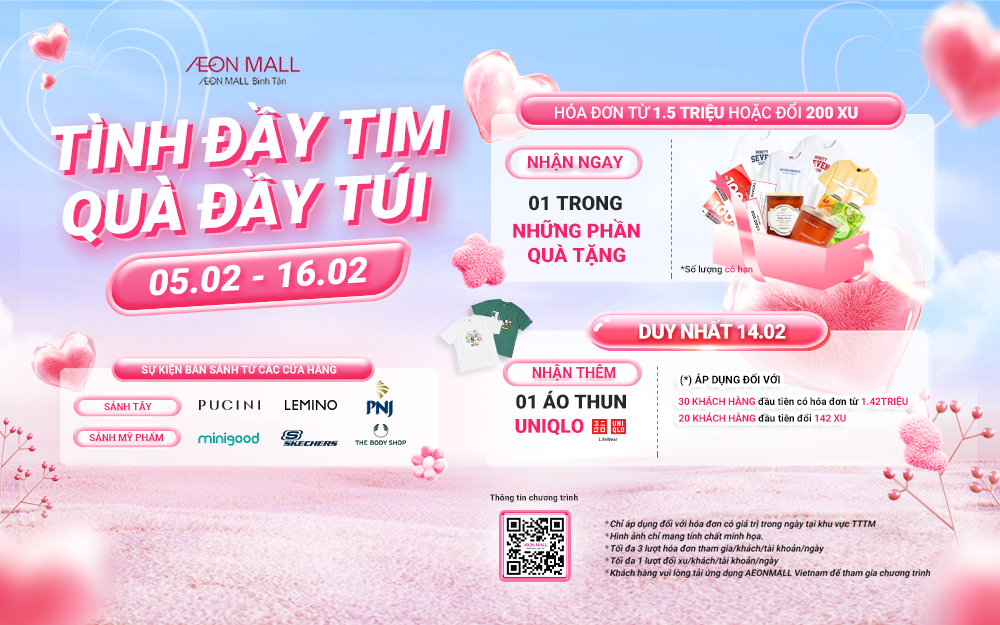 TÌNH ĐẦY TIM, QUÀ ĐẦY TÚI