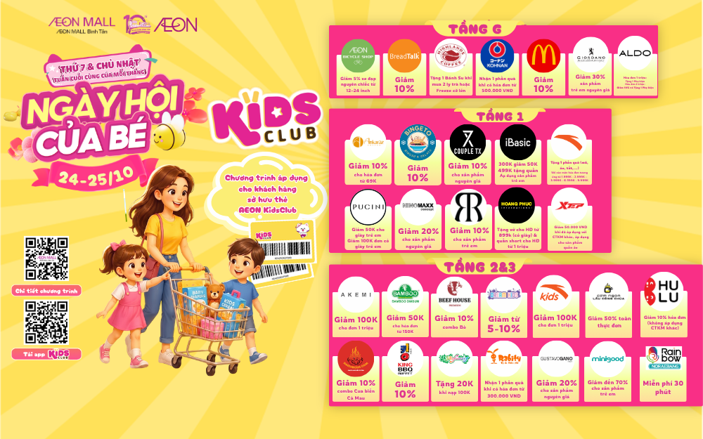 KIDS CLUB - NGÀY HỘI CỦA BÉ
