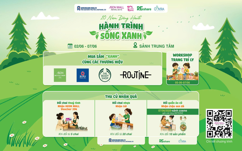 HÀNH TRÌNH SỐNG XANH – 10 NĂM ĐỒNG HÀNH