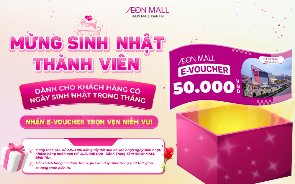 MỪNG SINH NHẬT THÀNH VIÊN THÂN THIẾT - NHẬN LIỀN QUÀ TRI ÂN