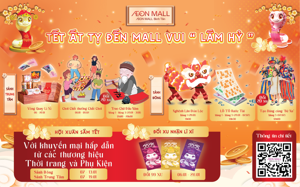 TẾT ẤT TỴ  - ĐẾN MALL VUI LẮM HỶ