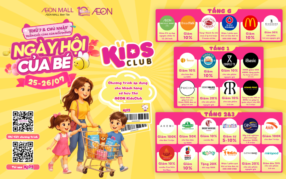 KIDS CLUB - NGÀY HỘI CỦA BÉ