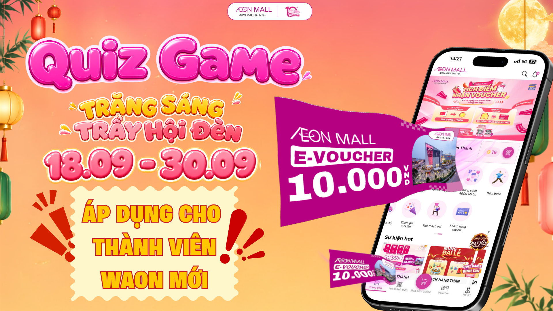 QUIZ GAME TRĂNG SÁNG TRẨY HỘI ĐÈN